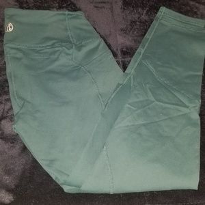 Green TYC Heart booty leggings